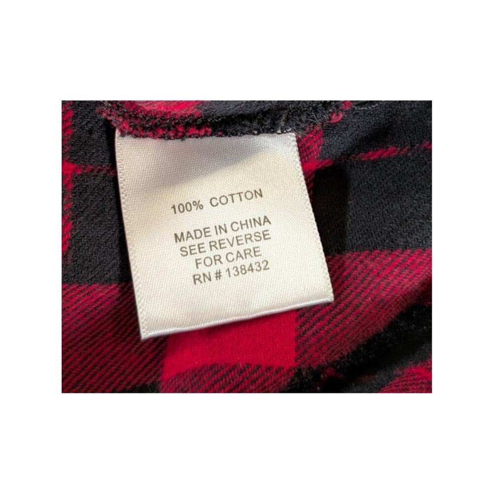 ModCloth Red Black Buffalo Plaid Button Front Dress Size 2 - Picture 8 of 8